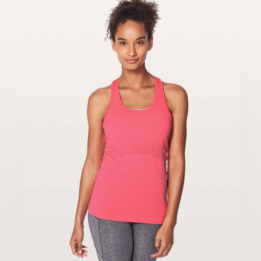 Lululemon Swiftly Tech Racerback Tank Top in flash light/white